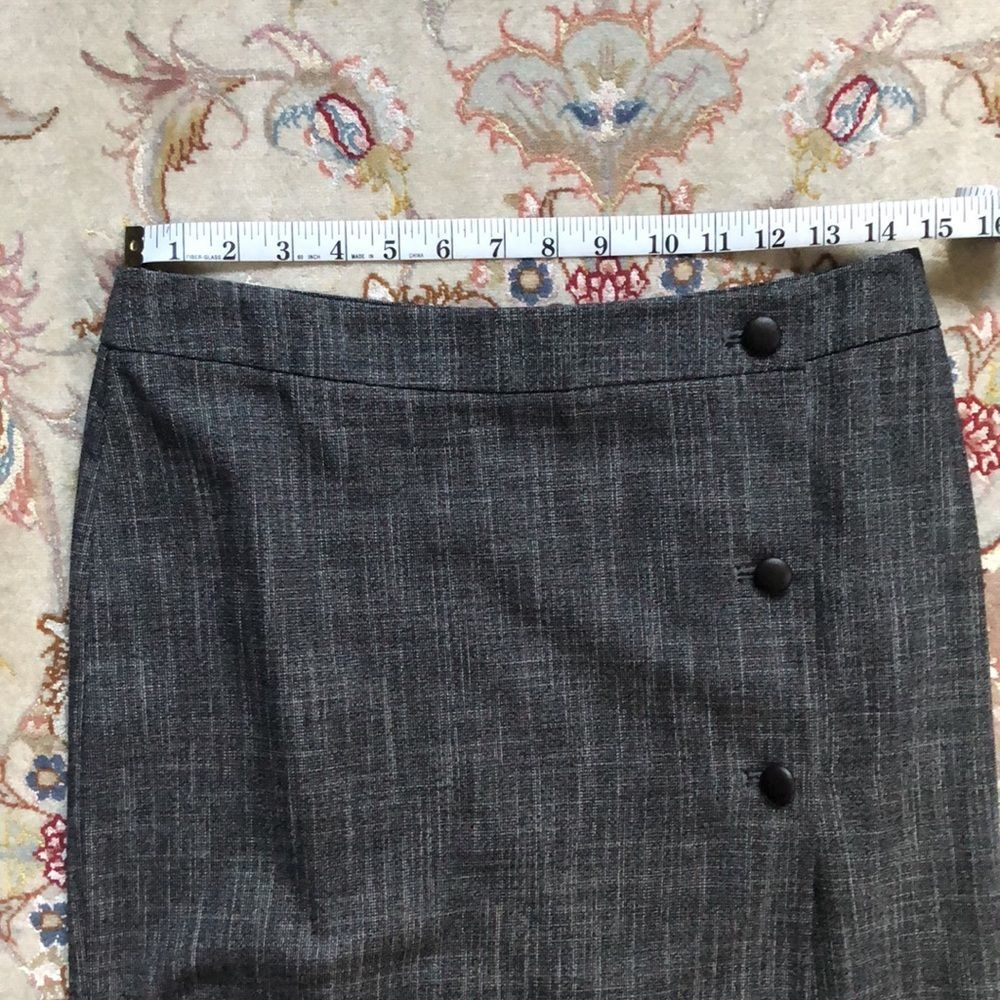 Poleci Pencil Skirt with Leather Buttons - Picture 11 of 12